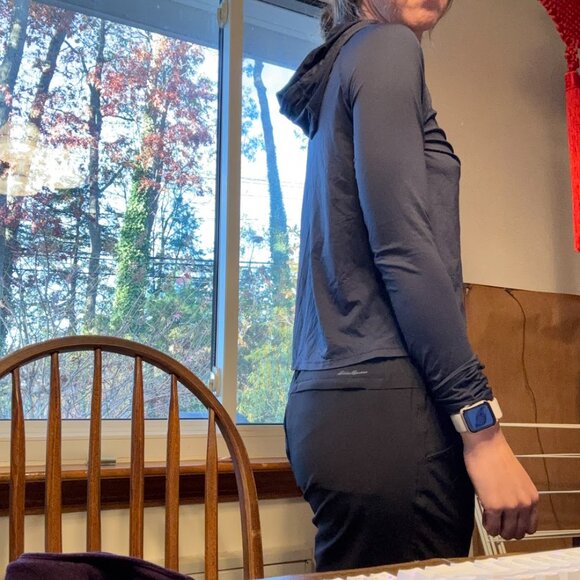 Athleta Sunlover UPF Criss Cross Hoodie Size XS Breathable Lightweight - Picture 4 of 7